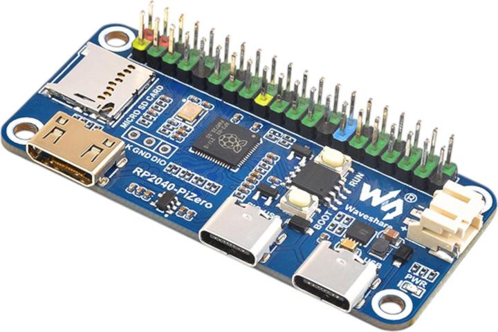 Actual product image WaveShare RP2040-PiZero Entwicklungsboard 264KB SRAM und 16MB Flash