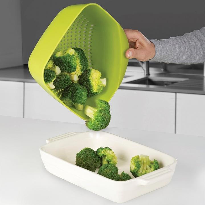 Actual product image Joseph Joseph Colander square, stackable, large, white, 19x20.5x11.4 cm (19.10 cm)