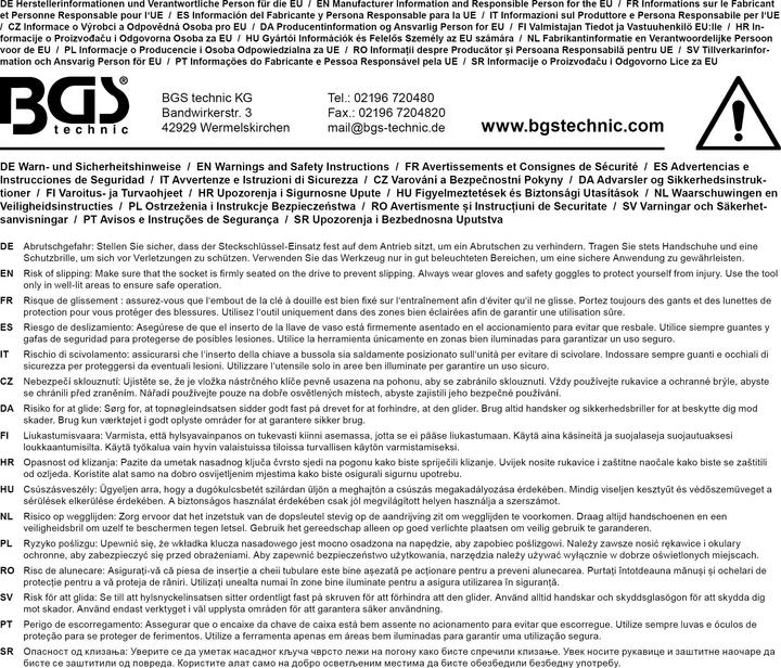 Produktbild BGS Kardangelenk-Einsatz Sechskant Antrieb Innenvierkant 10 mm (3/8") SW 13 mm (13 mm)