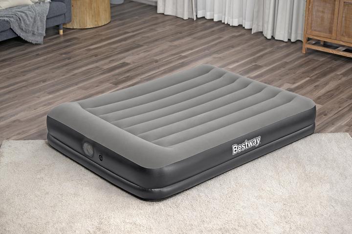 Actual product image Bestway Tritech Queen Air Mattress with Built-in USB Pump 2.03 m x 1.52 m x 36 cm