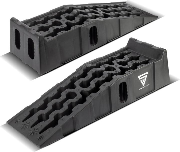 Actual product image Stahlwerk Step wedge GT-15 ST set of 2 with 6 t load capacity Wheel chock Wheel chock