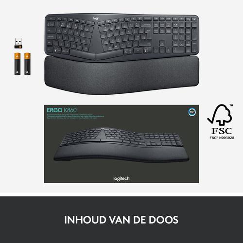 Image du produit Logitech Ergo K860 (ING. Int., Sans fil)