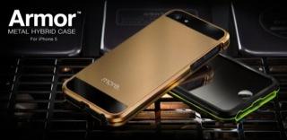 Produktbild More-Thing More. Armor Metal Hybrid Case für iPhone 5 (Apple iPhone 5, Apple iPhone 5s)