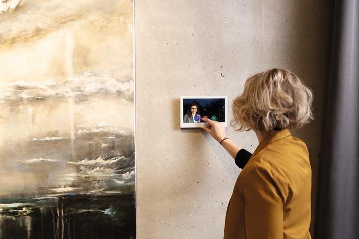 Image du produit Abus Moniteur tactile PoE 10" blanc, LAN/WiFi pour portier