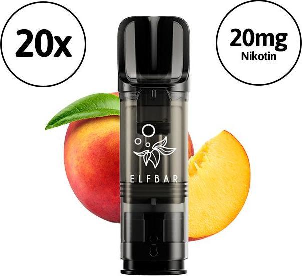 Elfbar ELFA Pro Pods (Peach Ice) - 20 dosettes (Pêche)