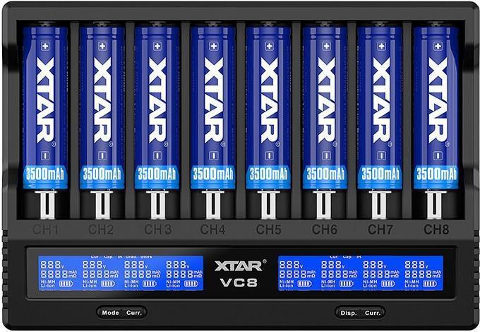 Actual product image Xtar VC8 Charger (1 pcs., Battery + charger)
