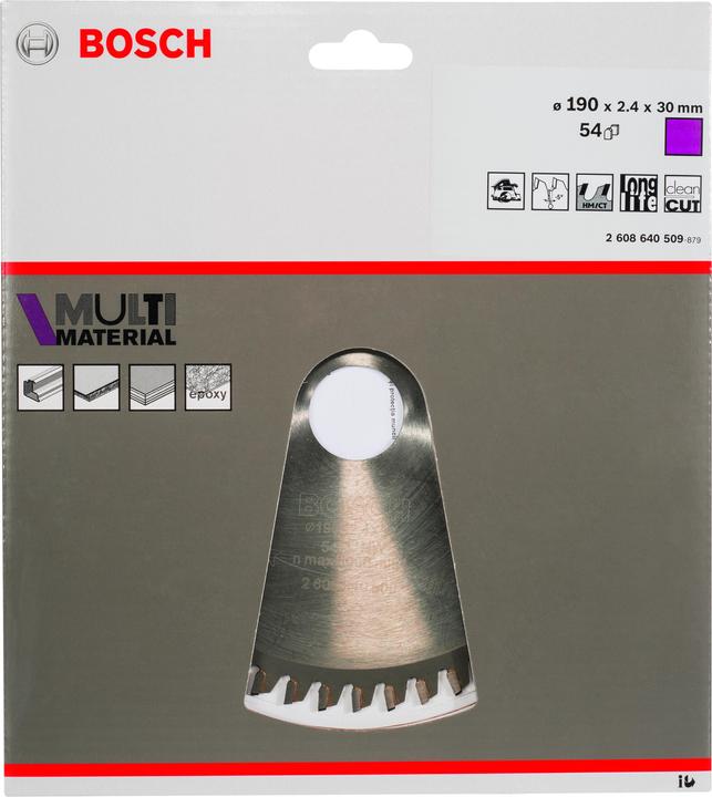 Produktbild Bosch Professional Zubehör PRO Multi Material Kreissägeblatt, 190 x 2,4 x 30 mm