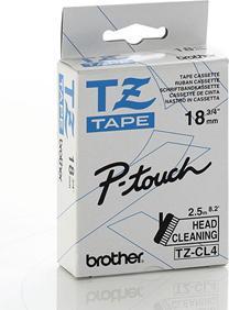 Actual product image Brother TZE-CL4 Cleaning Cassette (1.80 cm, Black)