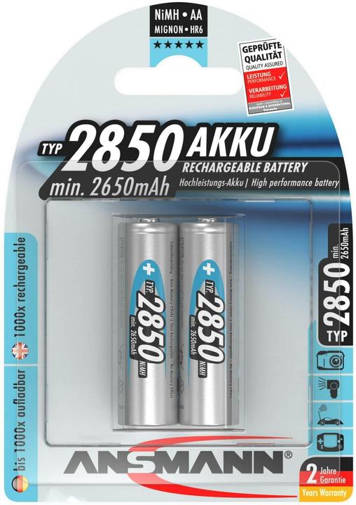 Actual product image Ansmann Mignon AA (2 pcs., AA, 2650 mAh)