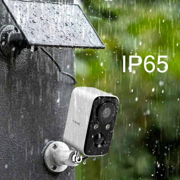 Actual product image LinQ AHD5023 Full HD 1080p with 1.5W solar panel