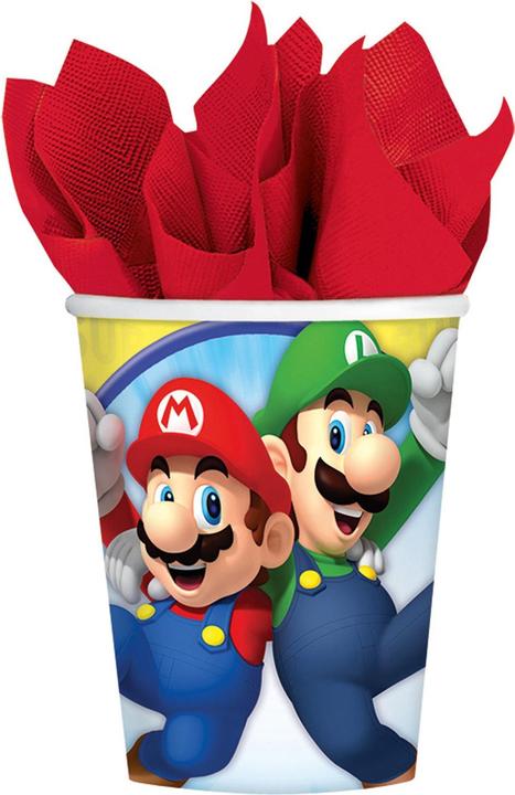 Actual product image Amscan Super Mario (8 x)