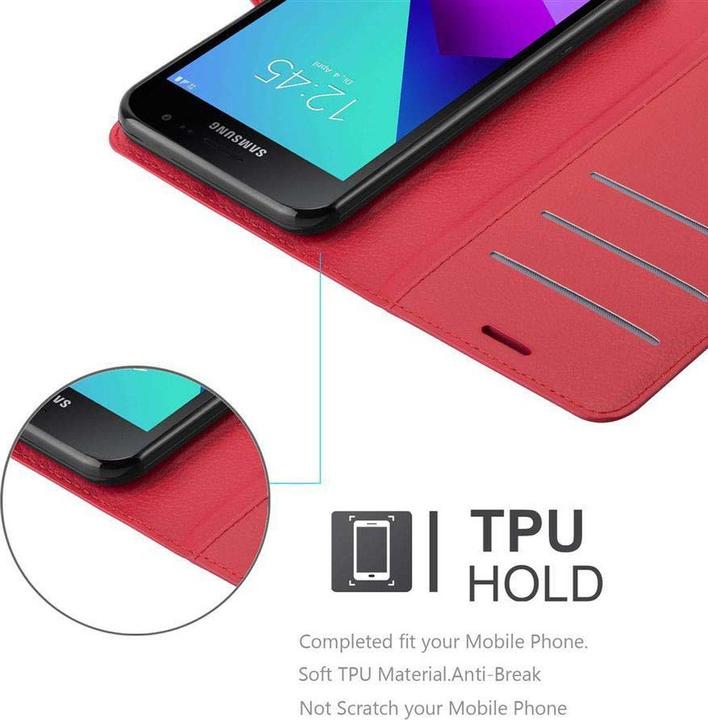 Actual product image Cadorabo Book with stand function cover (Samsung Galaxy Xcover 4s, Samsung Galaxy Xcover 4)