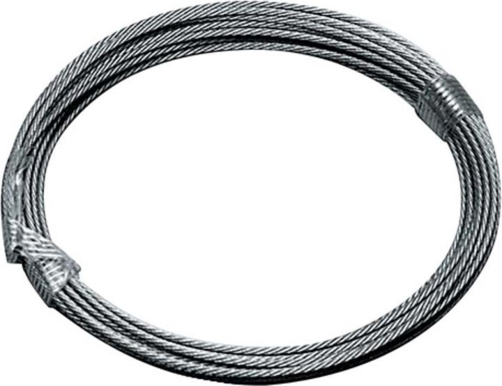Produktbild HP Autozubehör Drahtseil Ø 4,0 mm Länge 30 m 7 x 19 Mindestbruchkraft 9,38 kN Edelstahl (30 m)