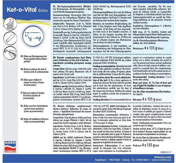 Produktbild Magni Ket-o-Vital Bolus, Energie Bolus, 4 Bolus/Packung