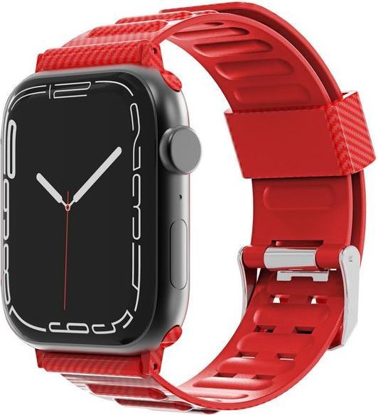 Actual product image MU Style Carbon Look Series TPU Plastic Wristband (41 mm, 38 mm, 40 mm, TPU Plastic)