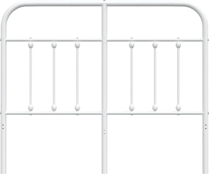 Immagine prodotto VidaXL Kopfteil Metall Weiss 120 cm, Farbe: Weiss, Material (125 x 3 x 100 cm)