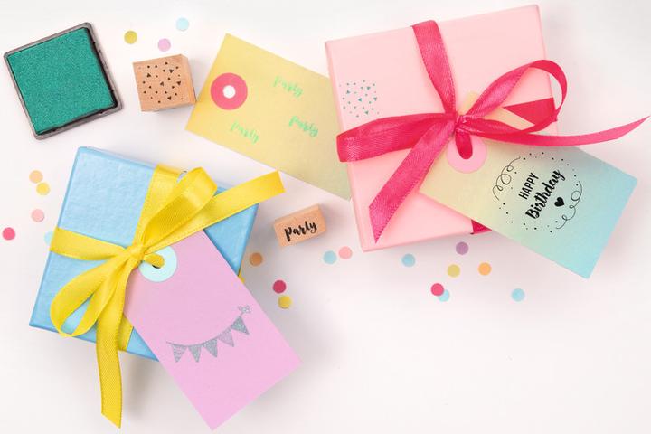 Image du produit Folia Set de timbres Happy Birthday