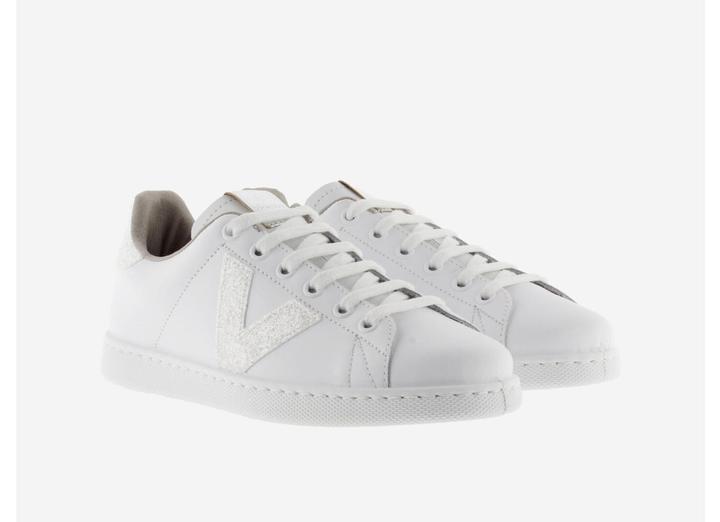 Actual product image Victoria leather trainers tennis glitter (41)