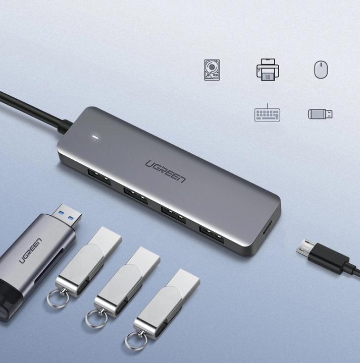 Actual product image Ugreen USB 3.0 Hub 4-Port 50985 (USB-A, 4 Ports)