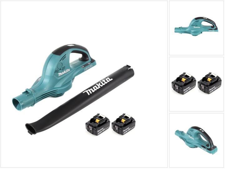 Produktbild Makita DUB 361 T 2x 18 V / 36 V Akku Laubbläser Gebläse + 2x BL 1850 5 Ah / 5000 mAh Akku (Akkubetrieb, Laubbläser)