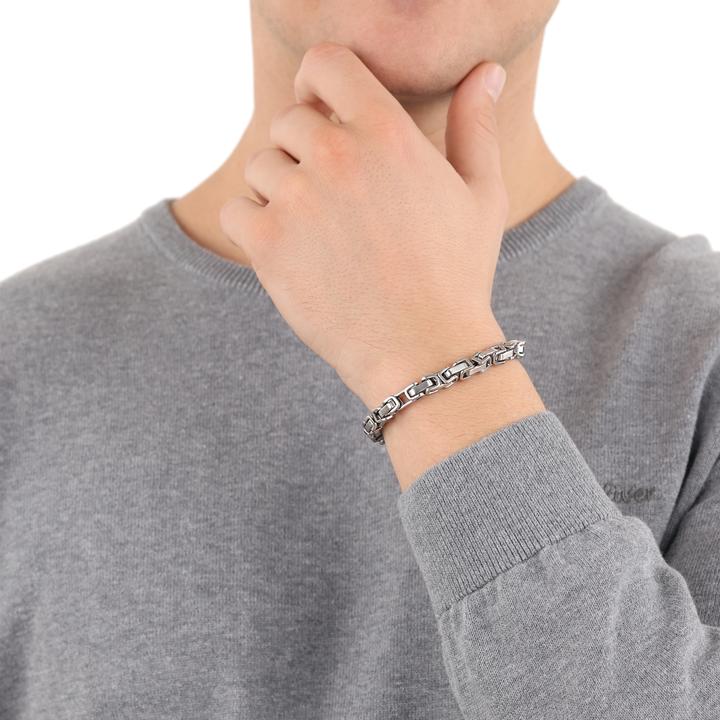 Produktbild S.Oliver Armschmuck für Herren, Edelstahl (23 cm, Edelstahl)