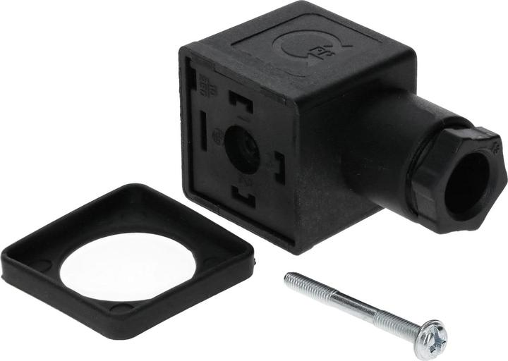 Image du produit Kalitec 5 Stück Ventilstecker Bauform A schwarz 3 polig I Kontaktfläche 27 x 27 mm² I PG9 I Kontaktt