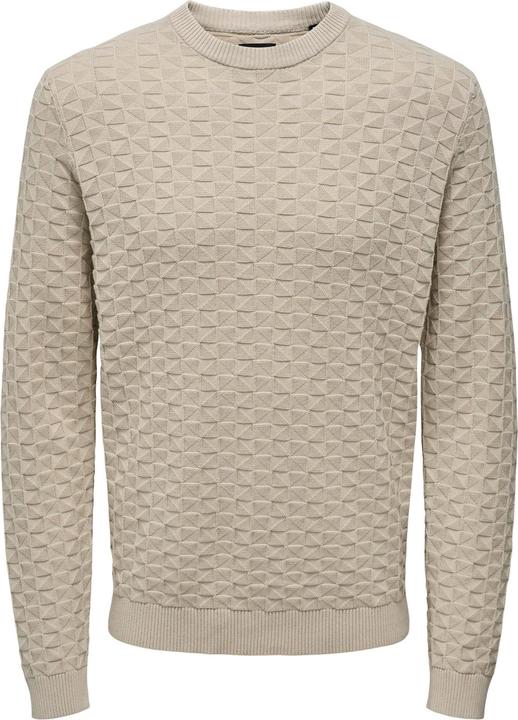 Only & Sons Onskalle Reg 12 Struc Crew Knit Noos