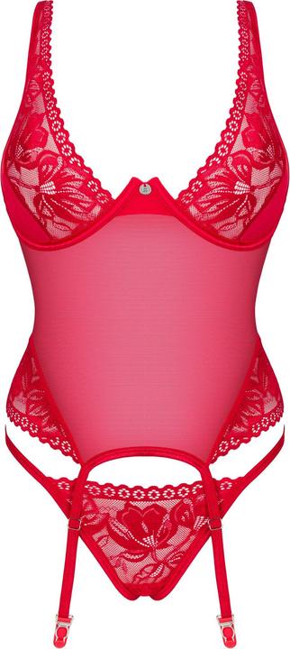 Actual product image Obsessive Lacelove Corset Red Xl/Xxl (XXL)