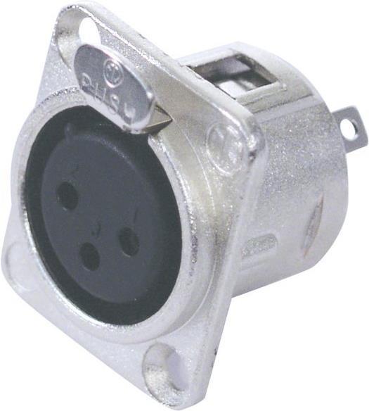 Actual product image Neutrik NC3-FDL-1, XLR chassis connector 3pin