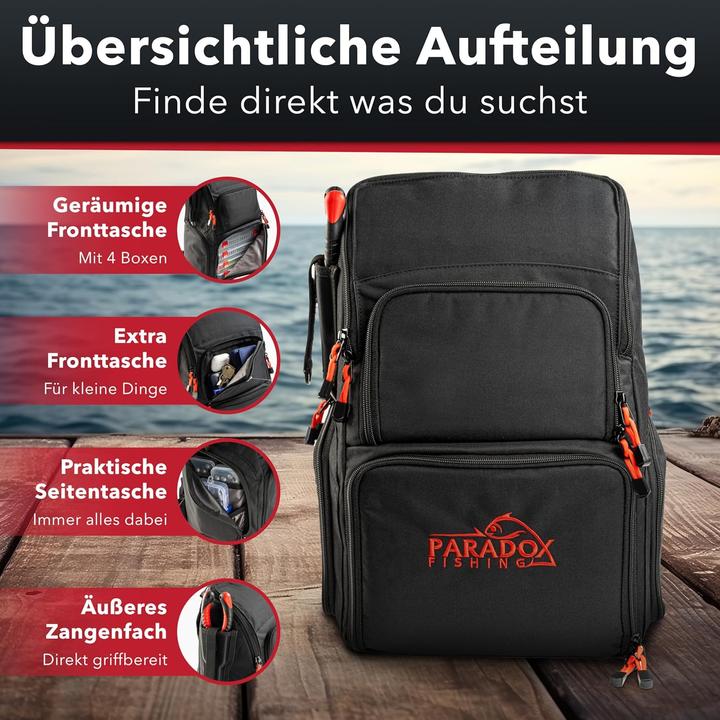 Immagine prodotto Paradox Fishing Zaino da pesca con scatole