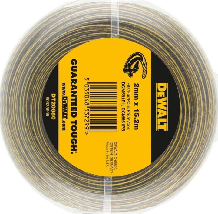 Immagine prodotto DeWalt Filo per tagliabordi 152 m/20 (Pioniere delle erbacce, Lenza per tagliabordi + rocchetto di lenza)
