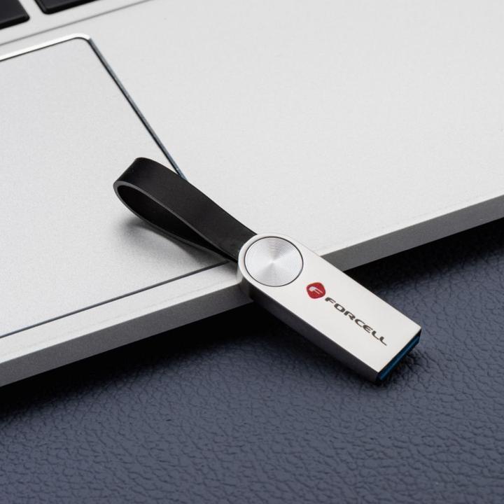 Produktbild Forcell Memory cards F-DATA pendrive Metal 128GB USB3.2 Gen 1 (USB A) silver (128 GB, USB-A)