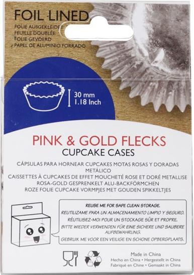 Image du produit PME Moules à cupcakes rose et or (5 cm)