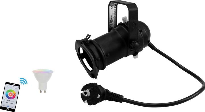 Eurolite Set PAR-16 Spot sw + LED GU10 RGB/WW/CW WiFi