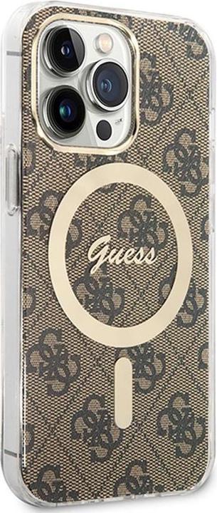 Immagine prodotto Guess Zestaw GUBPP13XH4EACSW Custodia+ Caricabatterie iPhone 13 Pro Max brązowy/marrone Custodia (Apple iPhone 13 Pro Max)