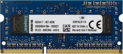 Produktbild Kingston ValueRAM (1 x 4GB, 1600 MHz, DDR3L-RAM, SO-DIMM)