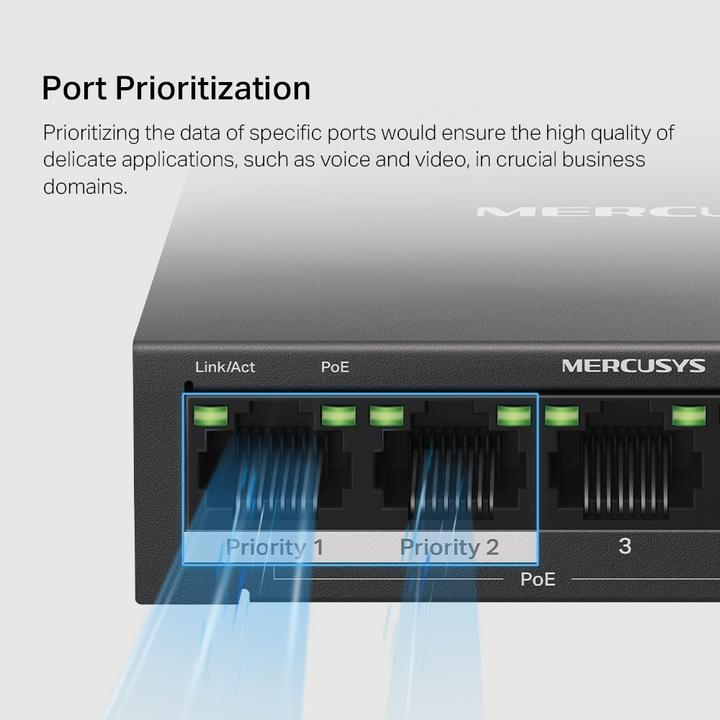 Produktbild Mercusys MS105GP (5 Ports)