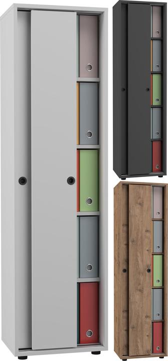 Productafbeelding VCM Ulas archiefkast met 5 vakken (49 x 38 x 168 cm)