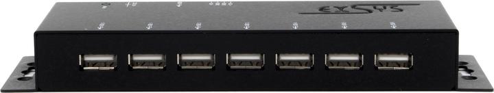Produktbild Exsys GmbH 7-Port USB 2.0 HUB (Metallgehäuse), inkl (USB-B, 7 Ports)