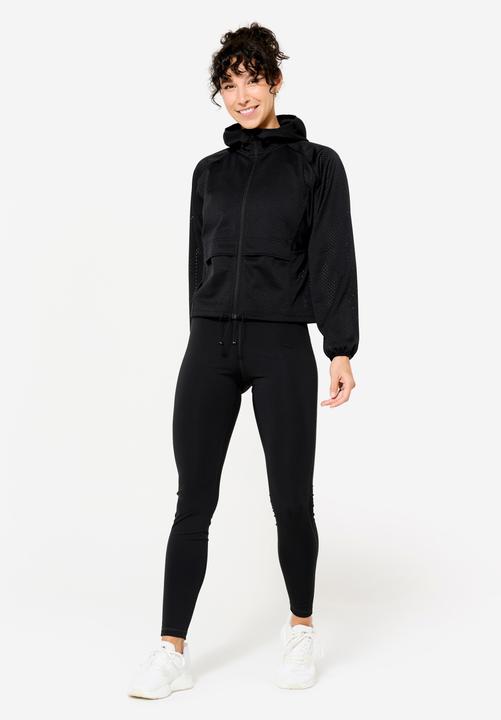 Produktbild Domyos Trainingsjacke Damen perforiert - Light schwarz (S)