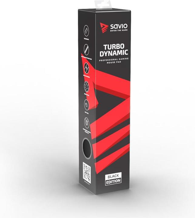 Actual product image Savio Black Edition Turbo Dynamic L 70x30 Gaming Mouse Pad Black (L)