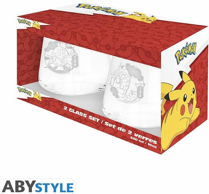 Image du produit ABYstyle Pokemon Set 2 Bicchieri 30cl: Magikarp & Gyarados
