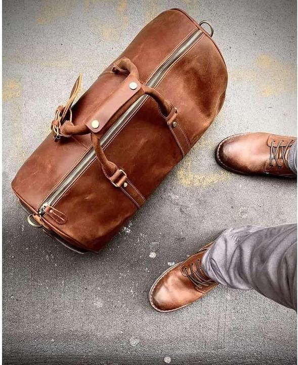 Actual product image Only-Bags.Store Leather Weekender Bag, Duffle Bag