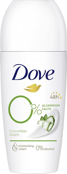 Dove Deo Roll-on 0% Zink Gurkenduft 50 ml (Roll-on, 50 ml)