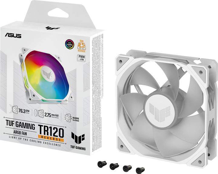 Immagine prodotto ASUS Ventola TUF GAMING TR120 FAN ARGB REV WHT (120 mm, 1 x)