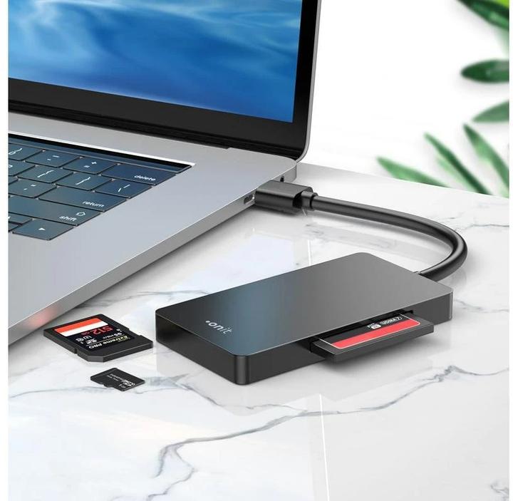 Produktbild Onit Card Reader Extern USB-A 3-in-1 (USB 3.0)
