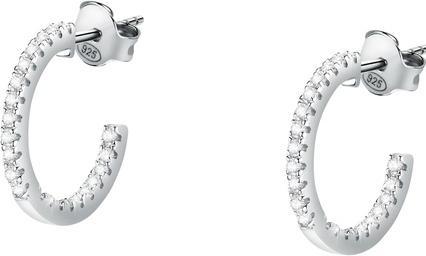 Morellato Delicate silver hoop earrings with zircons Tesori SAIW146