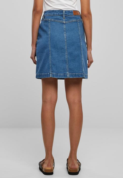 Produktbild Urban Classics Ladies Organic Stretch Button Denim Skirt - 69955 (26)