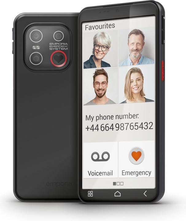 Produktbild Emporia Smart 6 Lite (128 GB, Schwarz, 5.58", Single SIM, 50 Mpx, 4G)