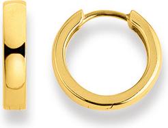 Natsumi Schmuck Klappcreolen Gelbgold 18K/750 Ø 14mm Gerundet (750/18 K Gelbgold)